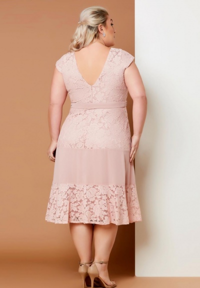 vestido de festa midi
