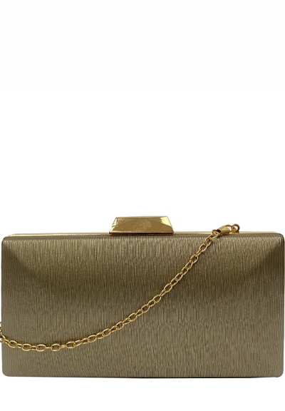 champagne colour clutch bolsa