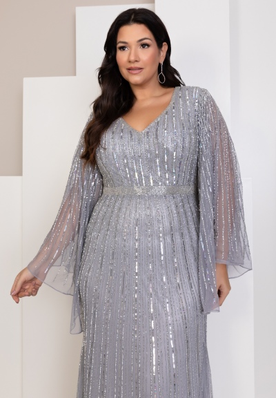 Vestido de festa com pedraria best sale plus size
