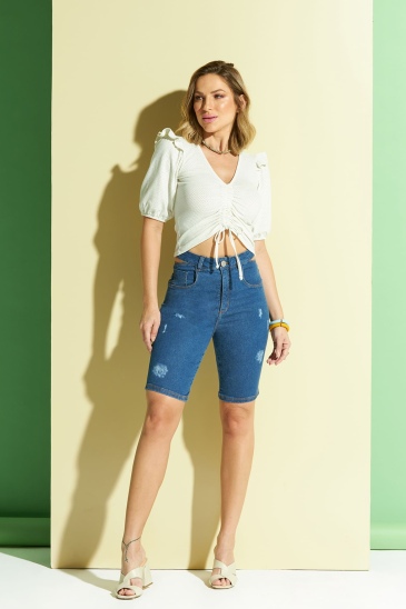 Shorts Jeans Feminino Unik 9461 - LOJAS BRANDS