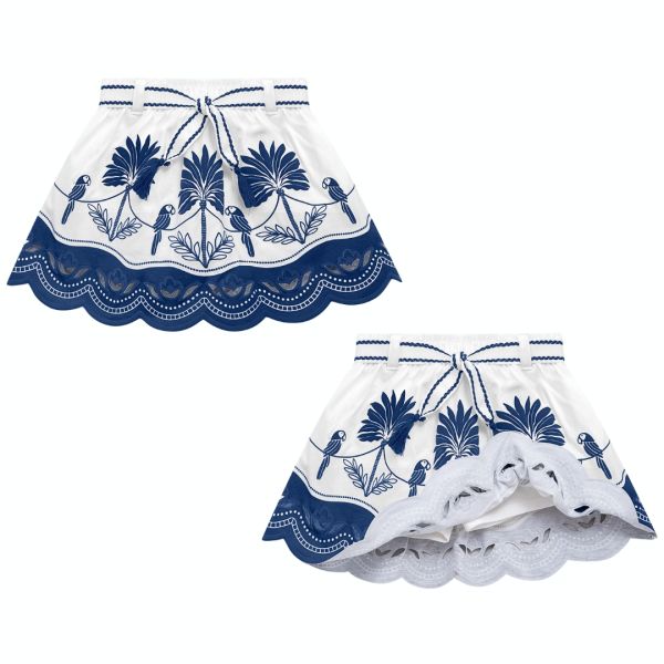 nanasii Conjunto Menina Nanai Blusa Cropped Algodão Estampado Laranja com