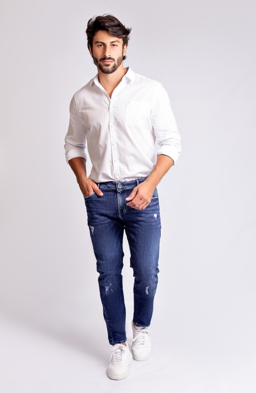 Calça jeans hot sale caccau masculina