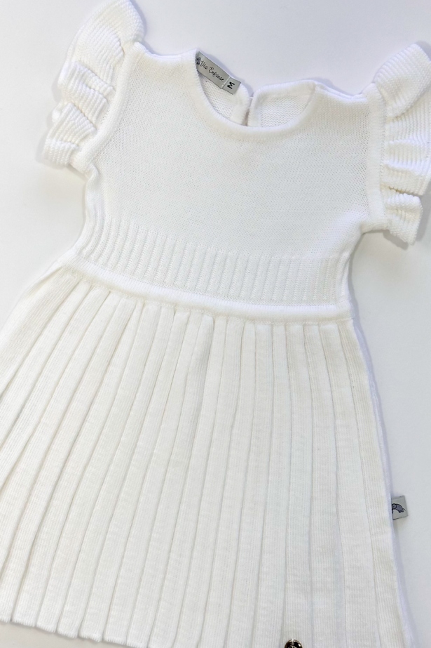 Vestido plissado infantil top